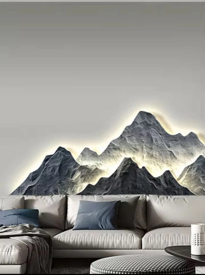 Moonlit Mountain LED Wall Sculpture