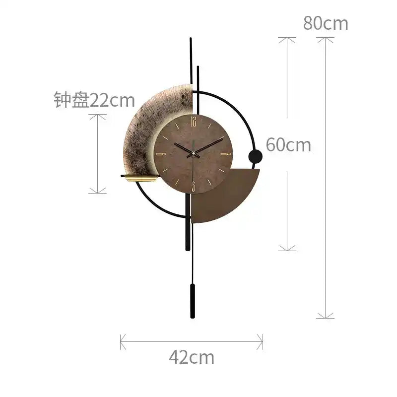 Modern Geometric LED Wall Clock