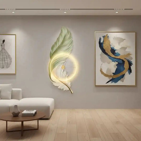 Feather Halo LED Wall Clock
