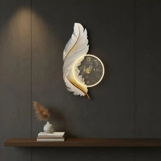 Feather Halo LED Wall Clock