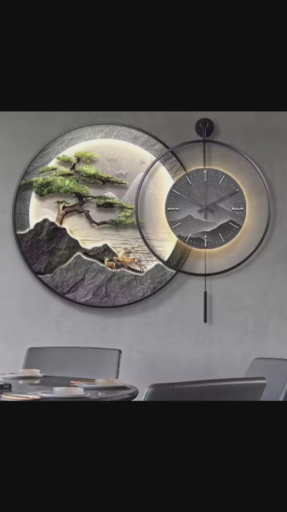 Zen Horizon LED Wall Clock